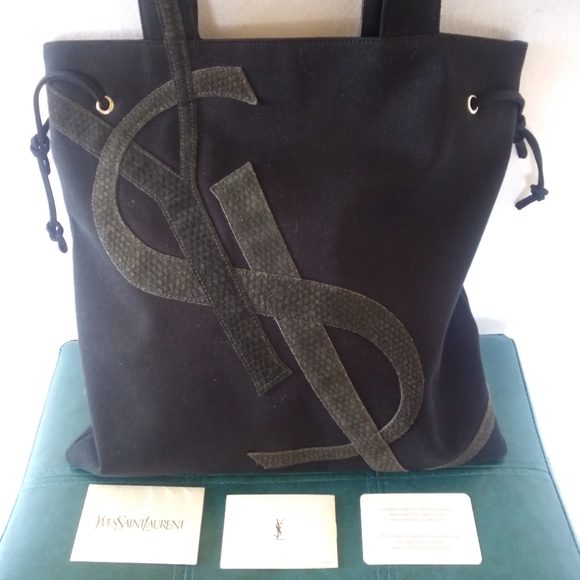 yves saint laurent canvas bag